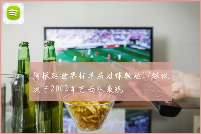 阿根廷世界杯单届进球数达17球仅次于2002年巴西队表现